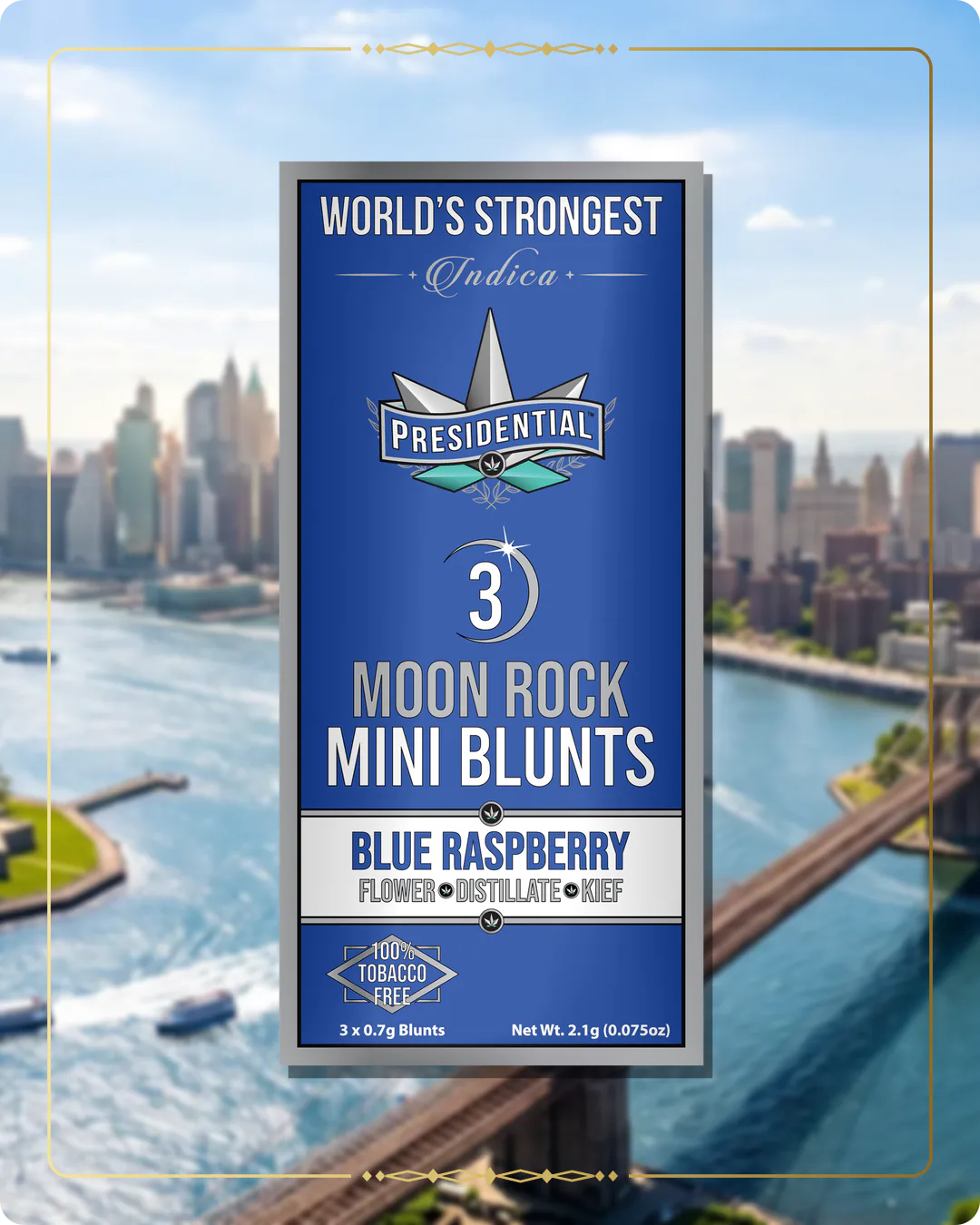 Blue Raspberry Presidential mini variant 2 for the New York Silver page