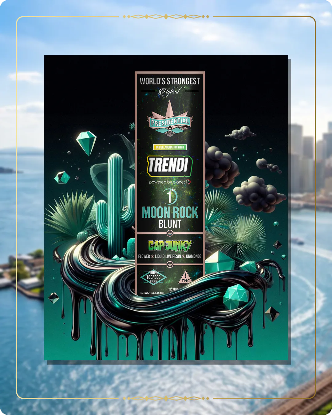 Cap Junky Presidential blunt variant 2 for the New York blunts page