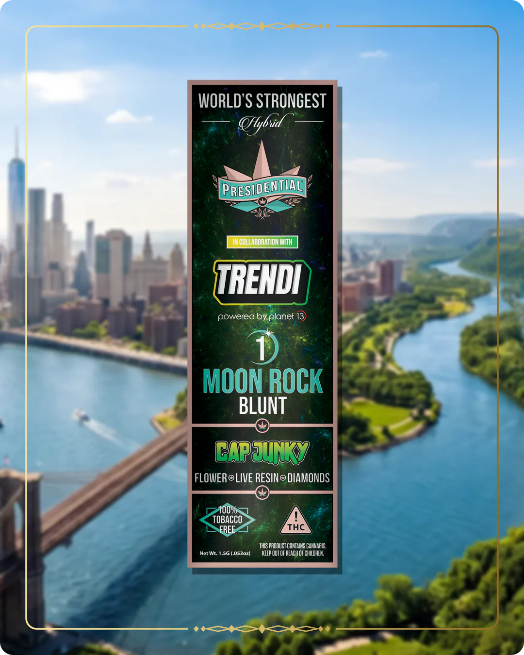 Cap Junky Presidential blunt for the New York blunts page