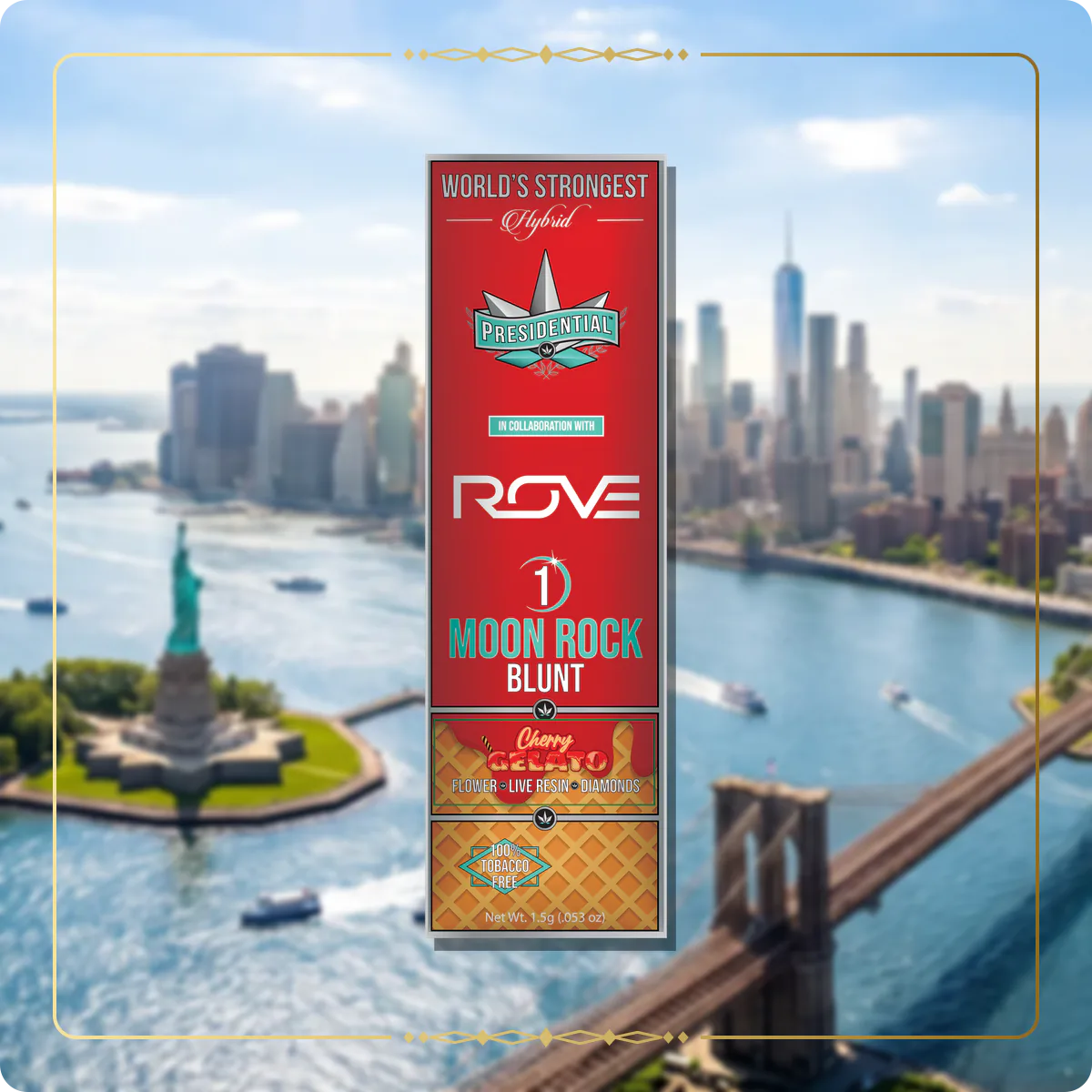 Cherry Gelato Presidential blunt for the New York blunts page