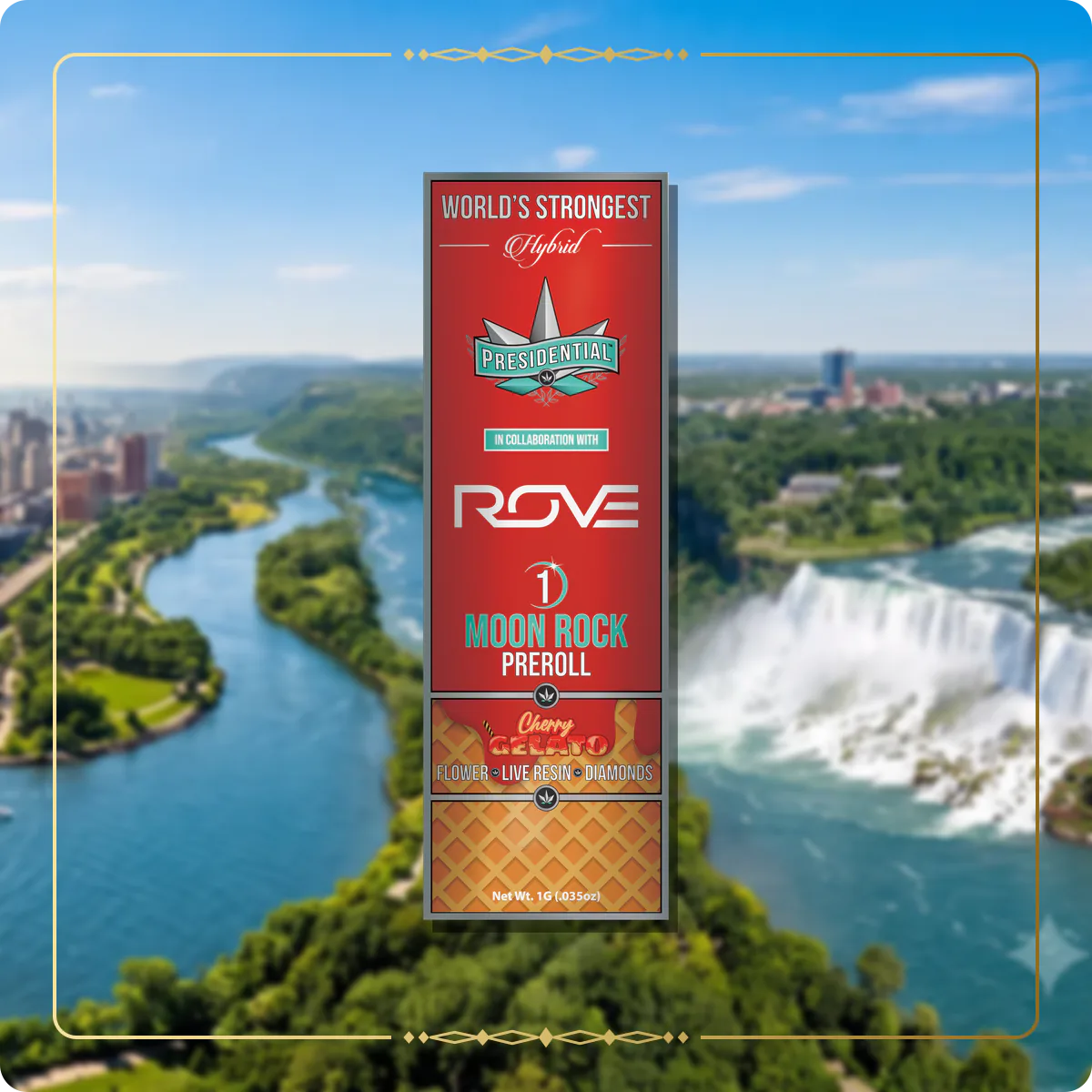 Cherry Gelato Presidential pre-roll for the New York Gold page