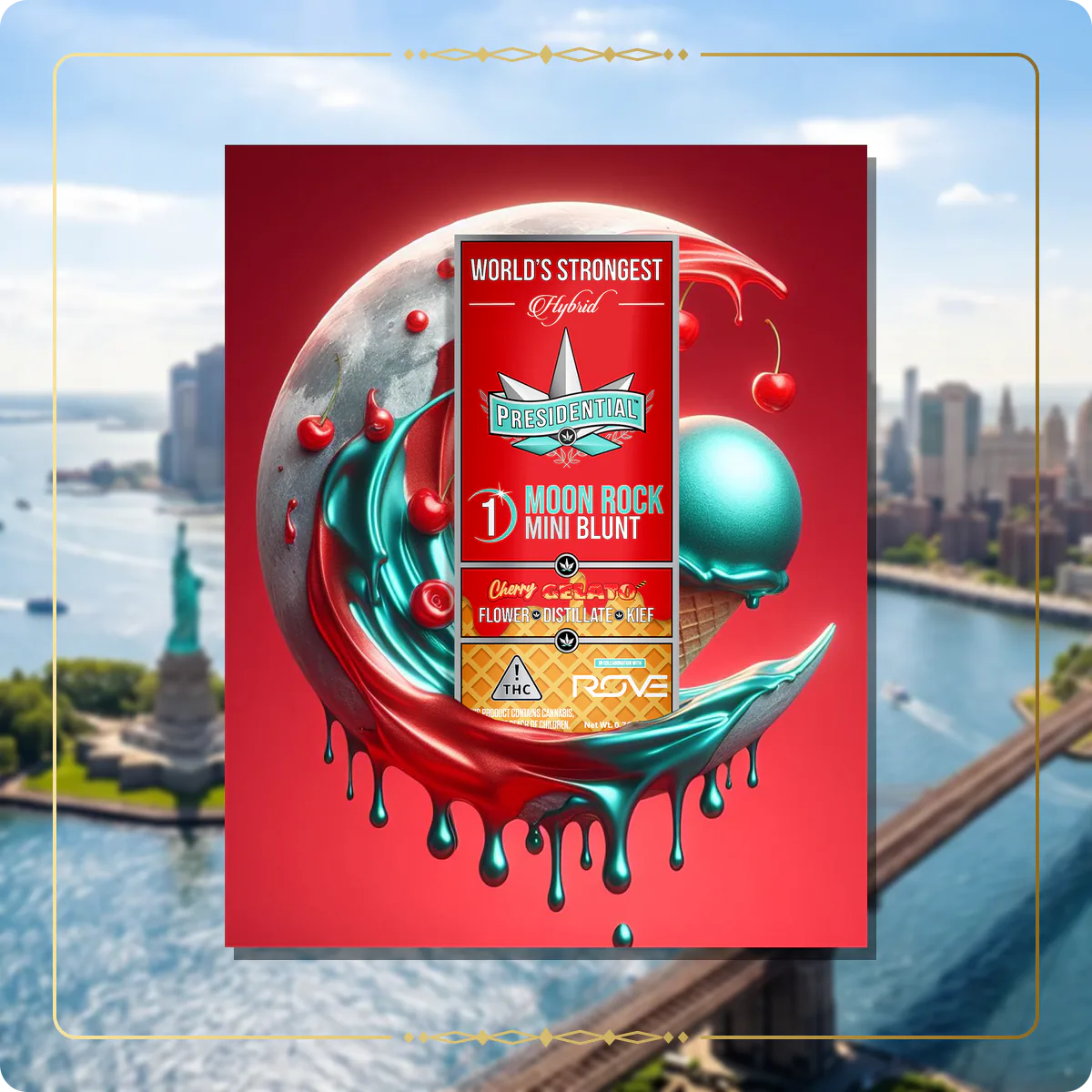 Cherry Gelato Presidential Moon Rock variant 2 for the New York Gold page