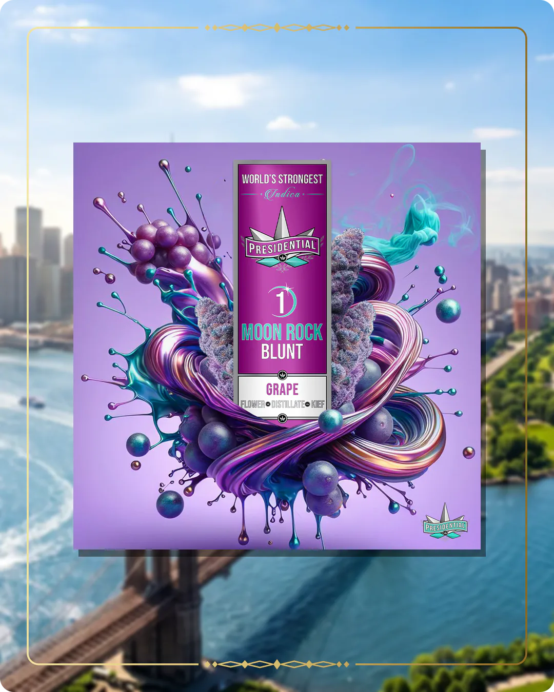 Grape Presidential blunt for the New York Silver page
