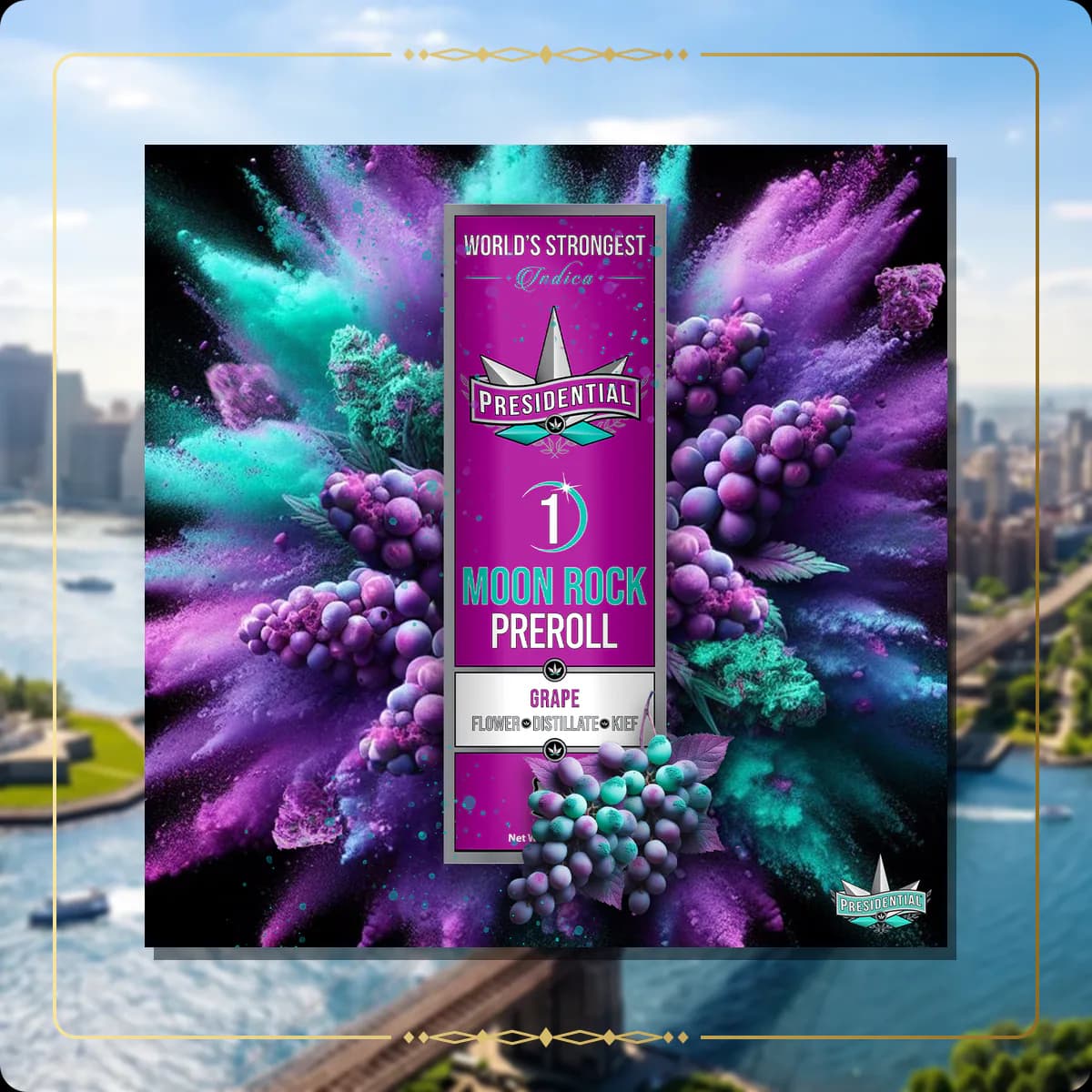 Grape Presidential pre-roll variant 2 for the New York Silver page
