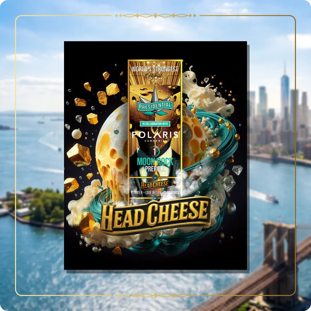 Head Cheese Presidential pre-roll variant 2 for the New York pre-rolls page