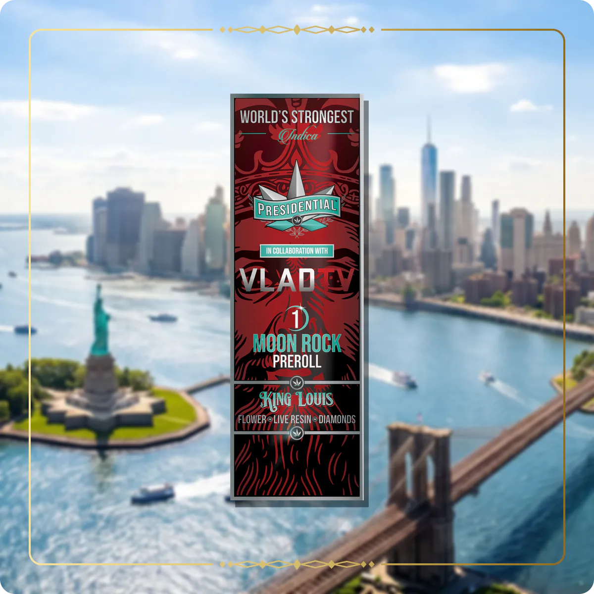King Louis Presidential pre-roll variant 2 for the New York Gold page
