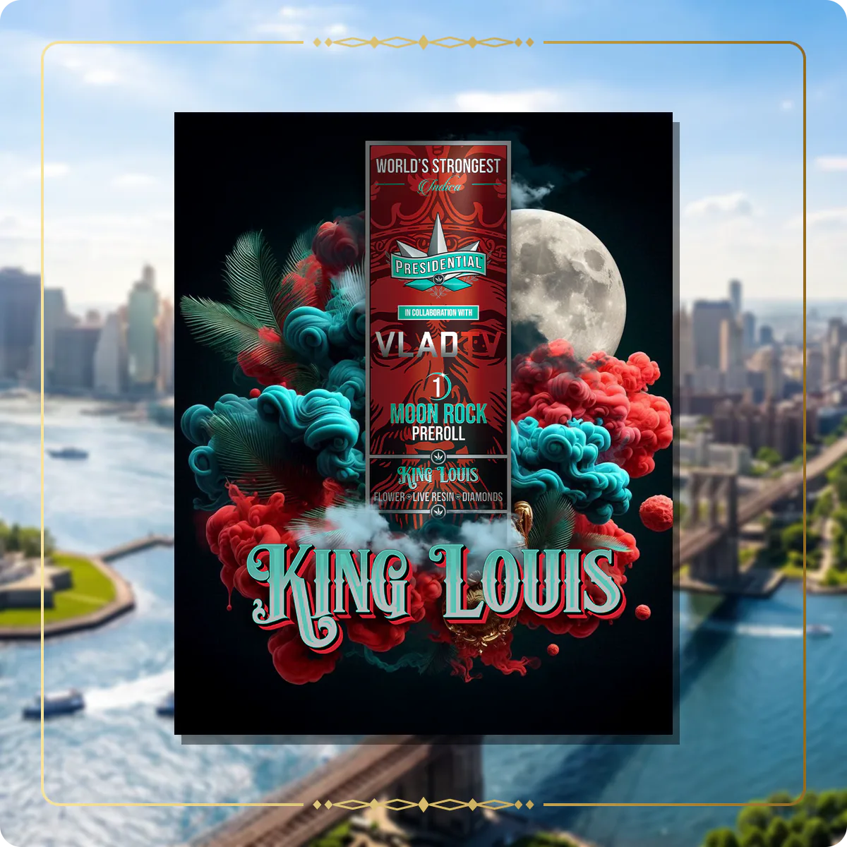 King Louis Presidential pre-roll for the New York Gold page
