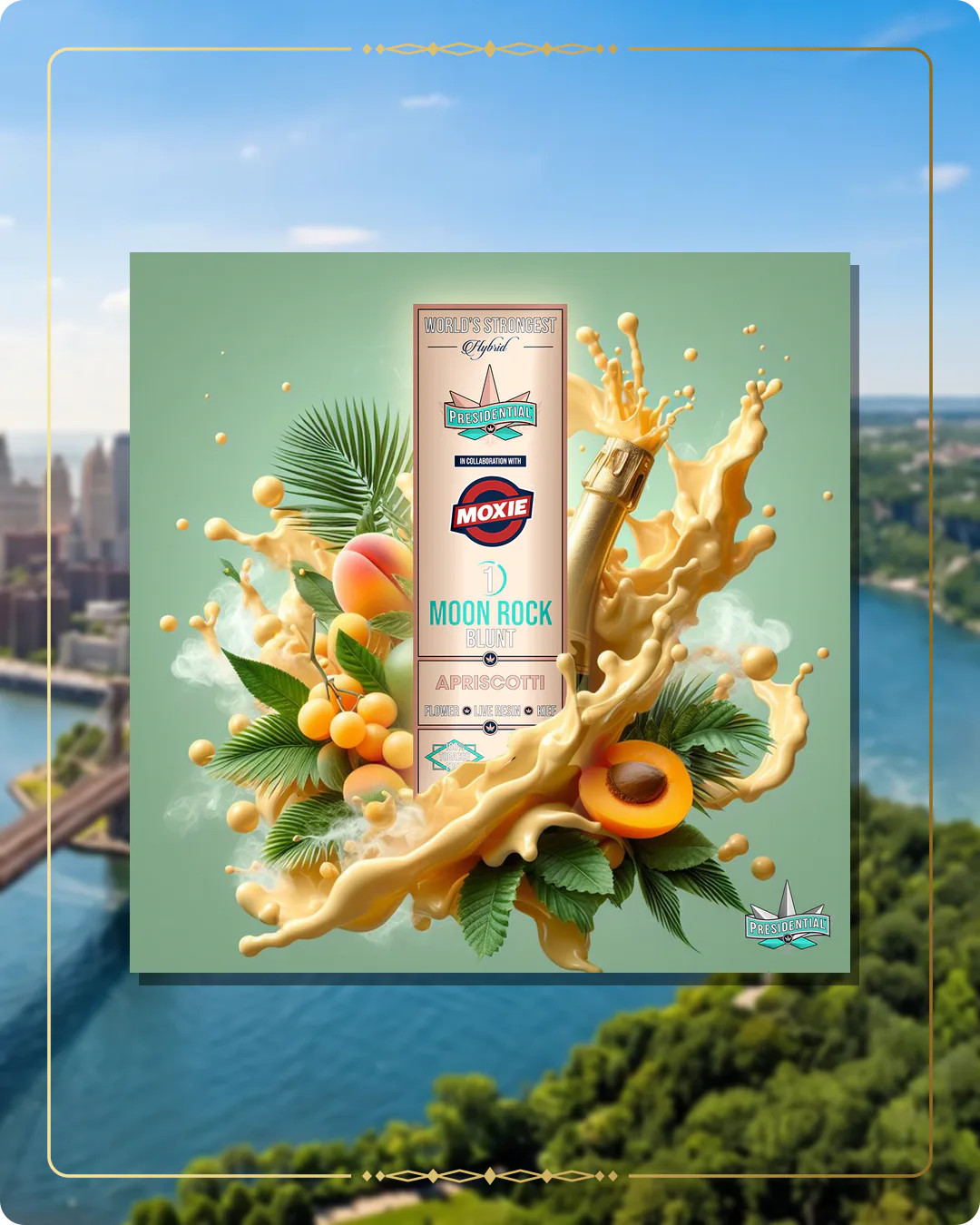 Apricotti Presidential blunt for the New York blunts page