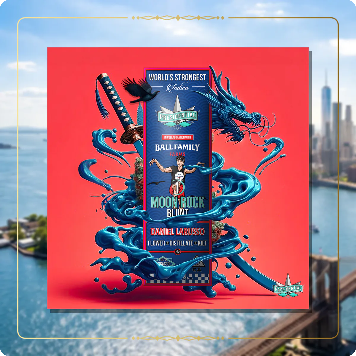 Daniel LaRusso Presidential blunt for the New York blunts page