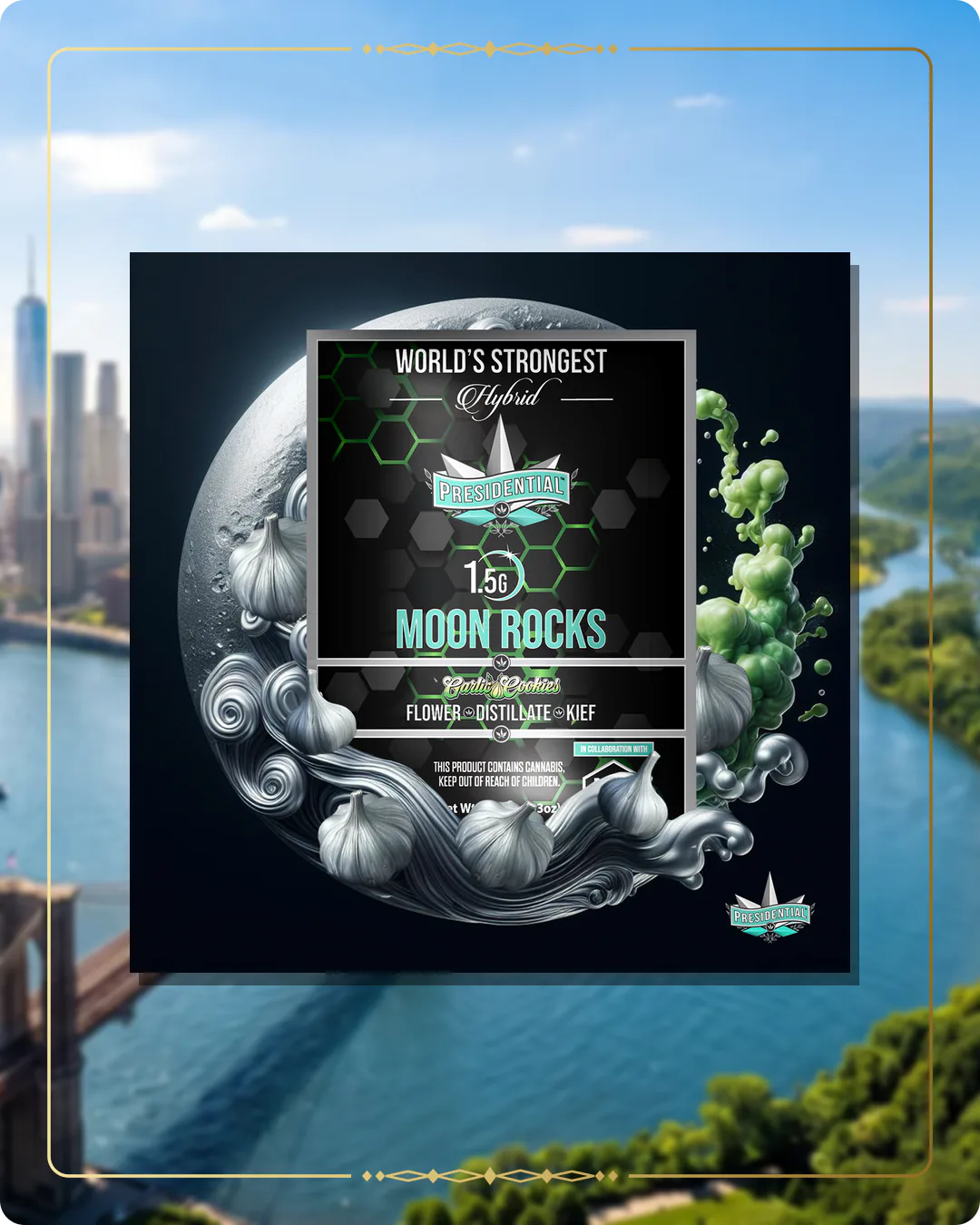 Garlic Cookies Presidential Moon Rock for the New York Find Us page