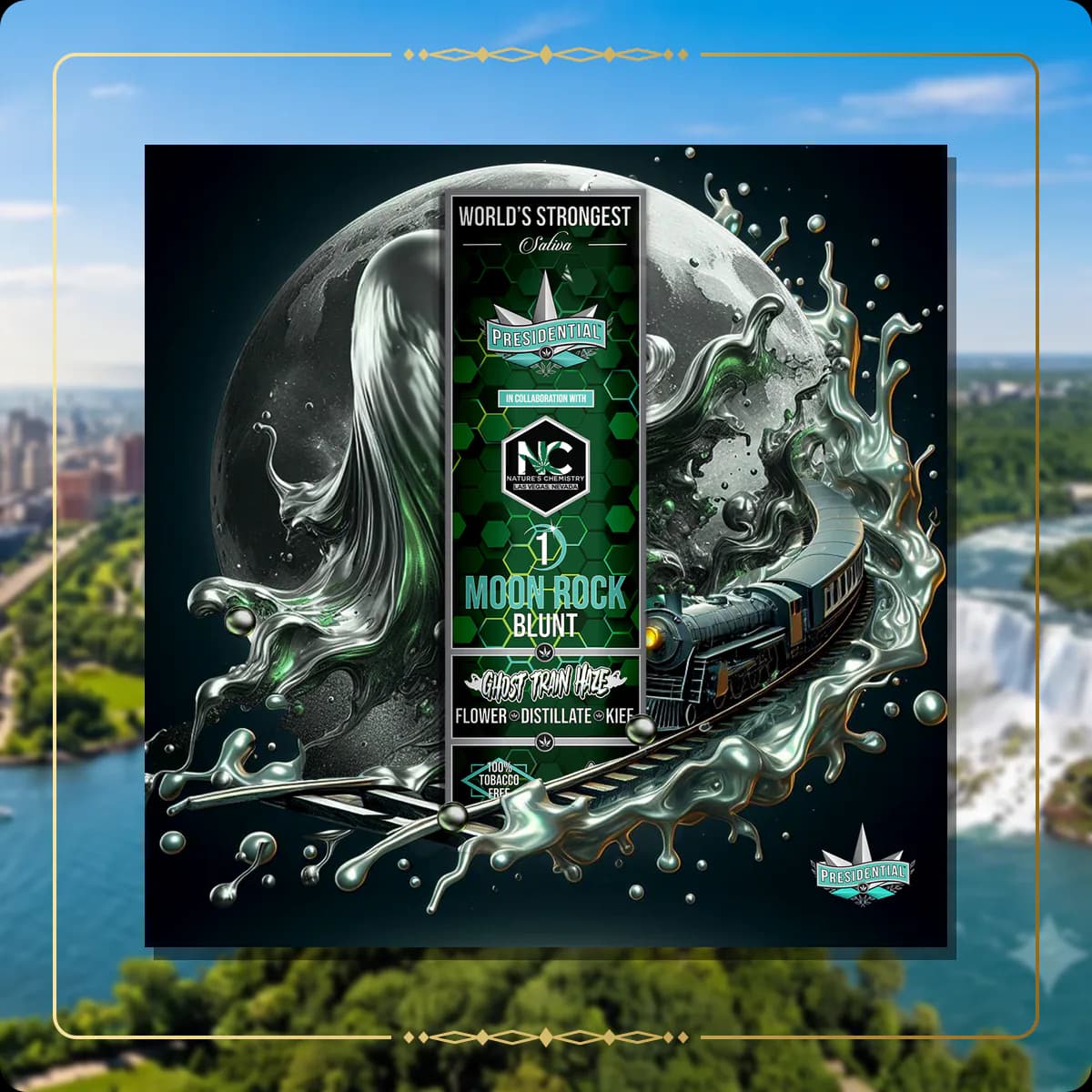 Ghost Haze Train Presidential blunt for the New York blunts page