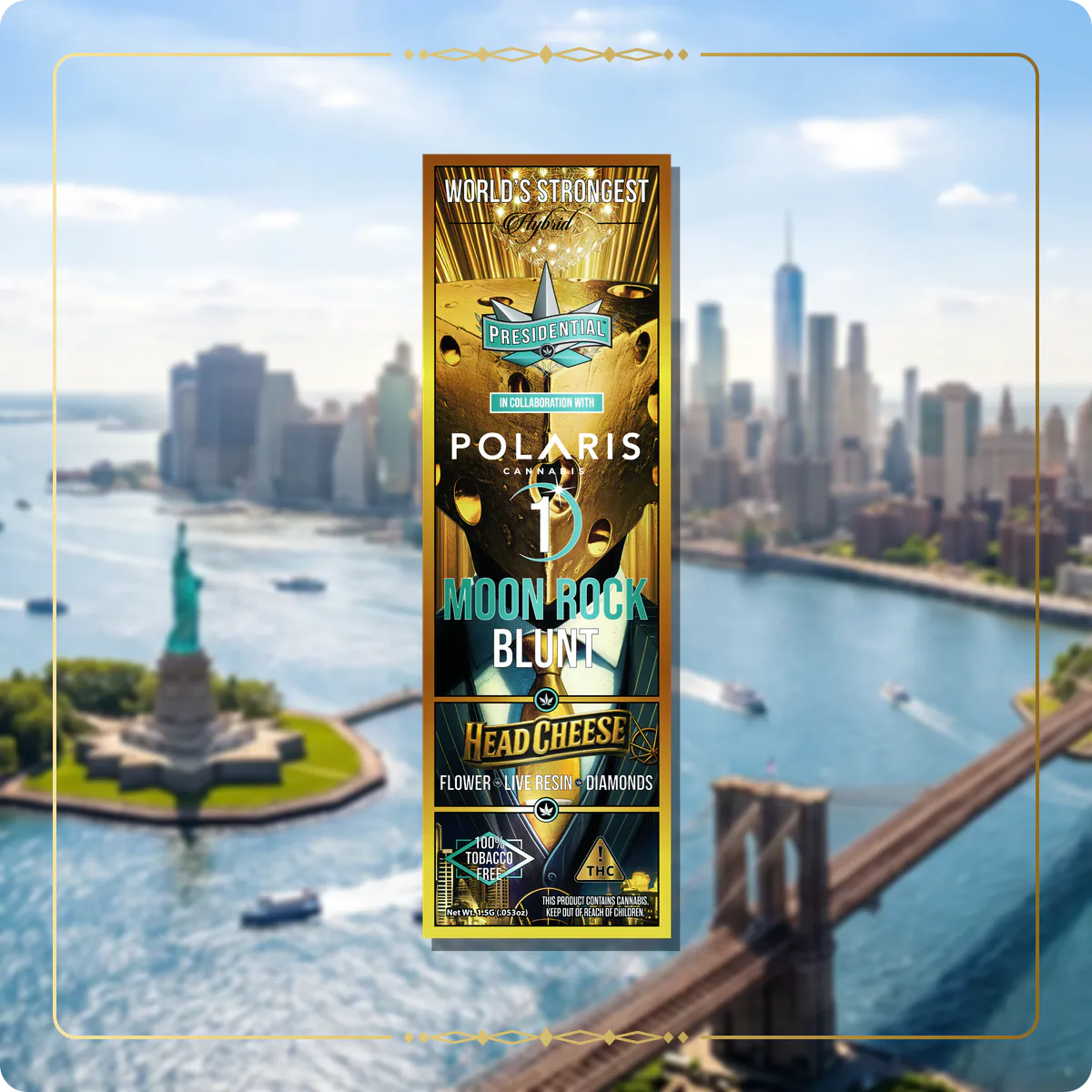 Head Cheese Presidential blunt for the New York brand story