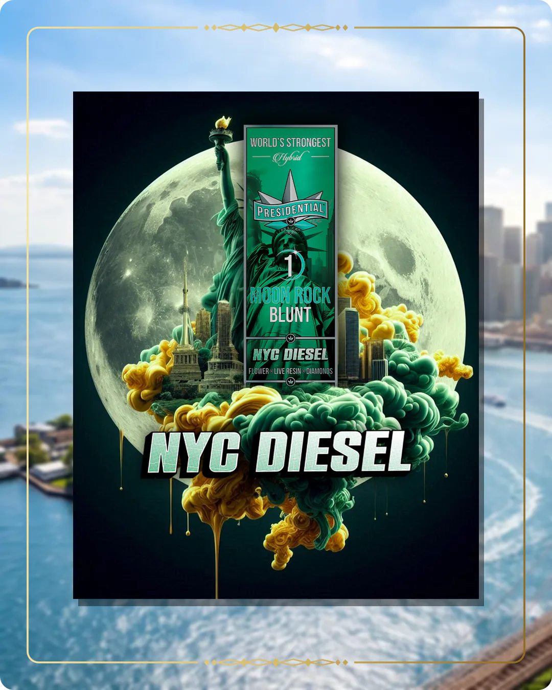 NYC Diesel Presidential blunt for the New York retailers page