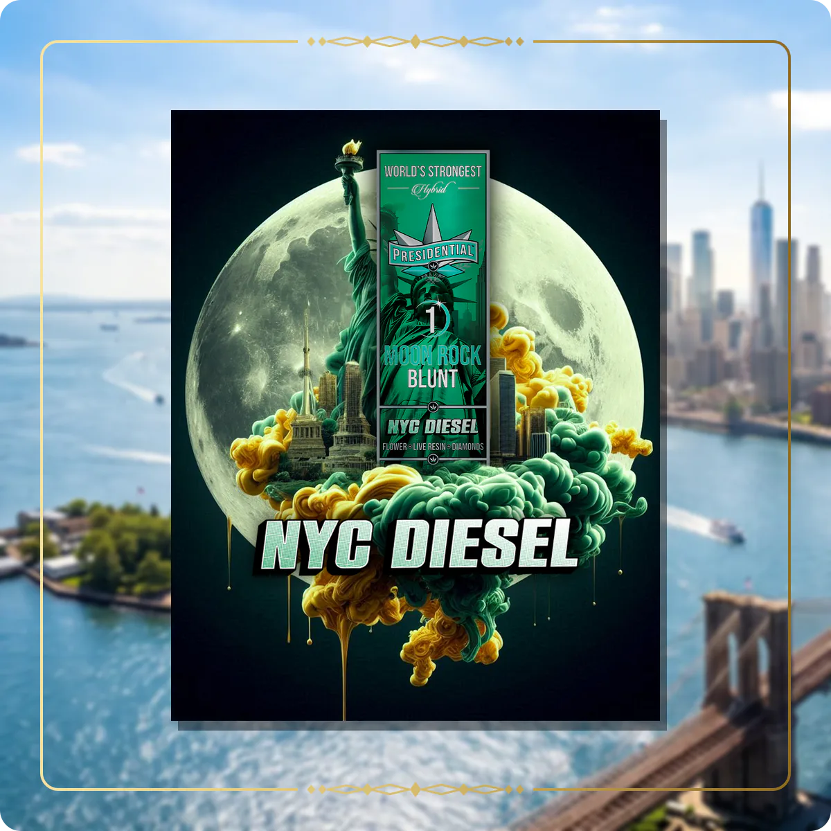 NYC Diesel Presidential blunt for the New York blunts page