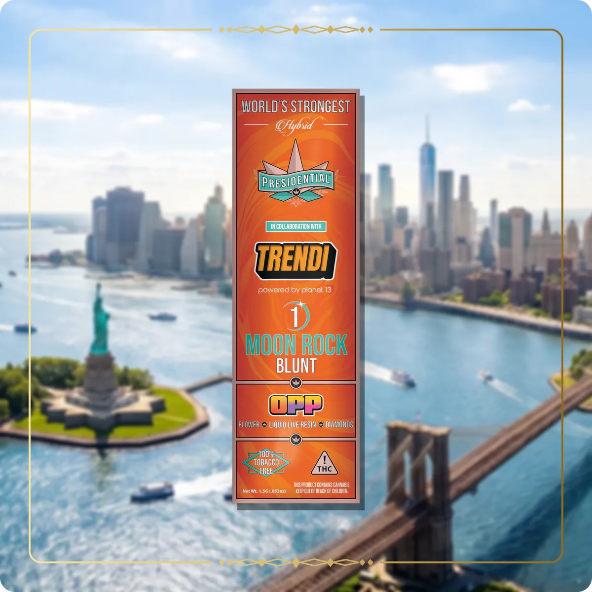 Orange Push Pop Presidential blunt variant 2 for the New York blunts page