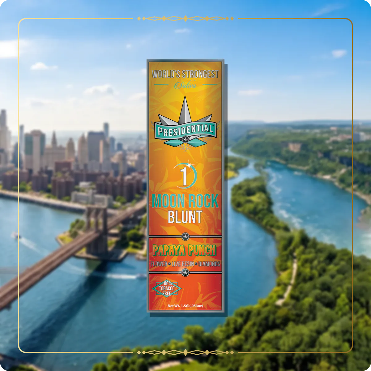 Papaya Punch Presidential blunt variant 2 for the New York blunts page