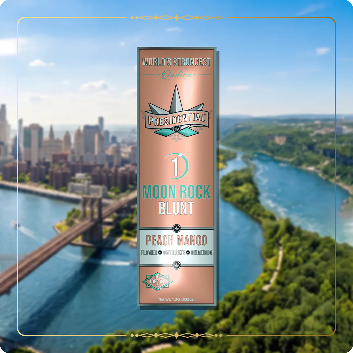 Peach Mango Presidential blunt variant 2 for the New York Silver page
