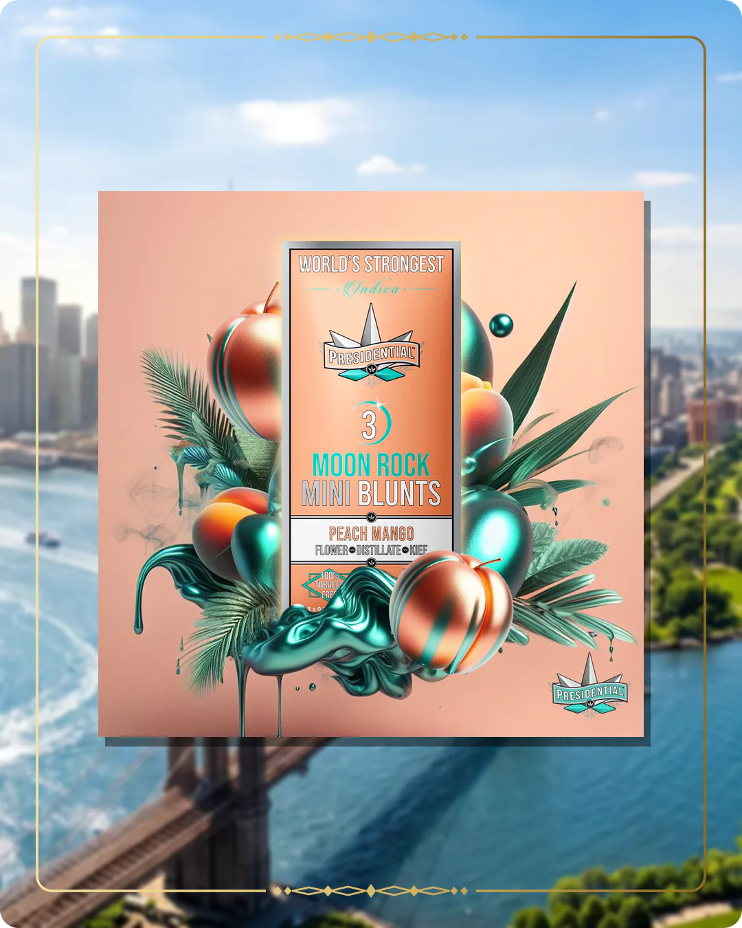 Peach Mango Presidential mini for the New York home collection