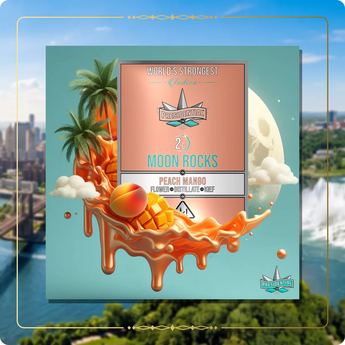 Peach Mango Presidential Moon Rock variant 2 for the New York Silver page