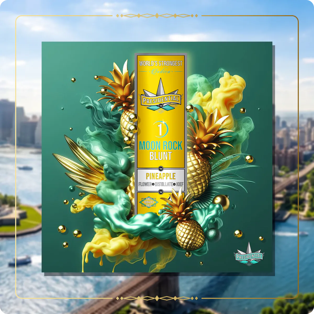 Pineapple Presidential blunt for the New York Silver page