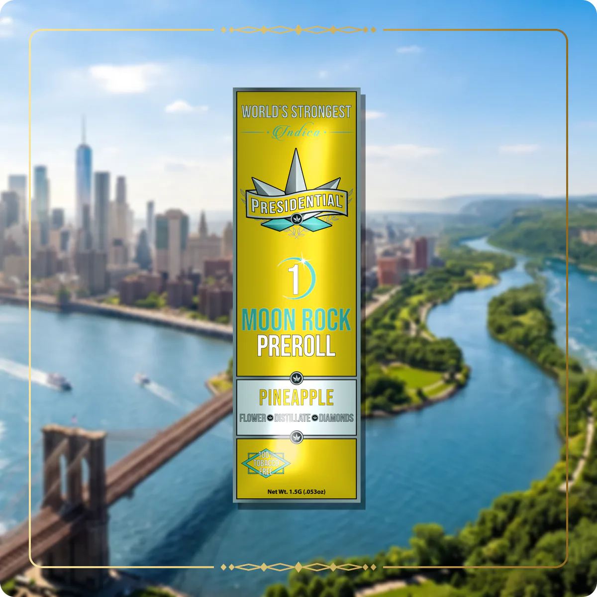 Pineapple Presidential pre-roll for the New York Silver page