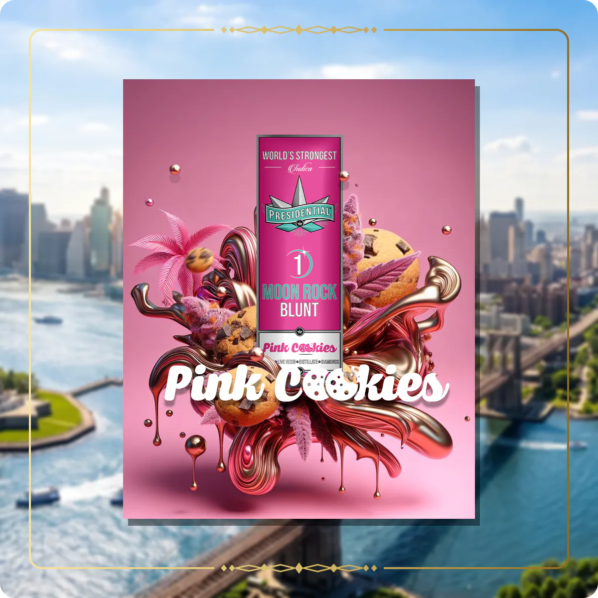 Pink Cookies Presidential blunt for the New York blunts page