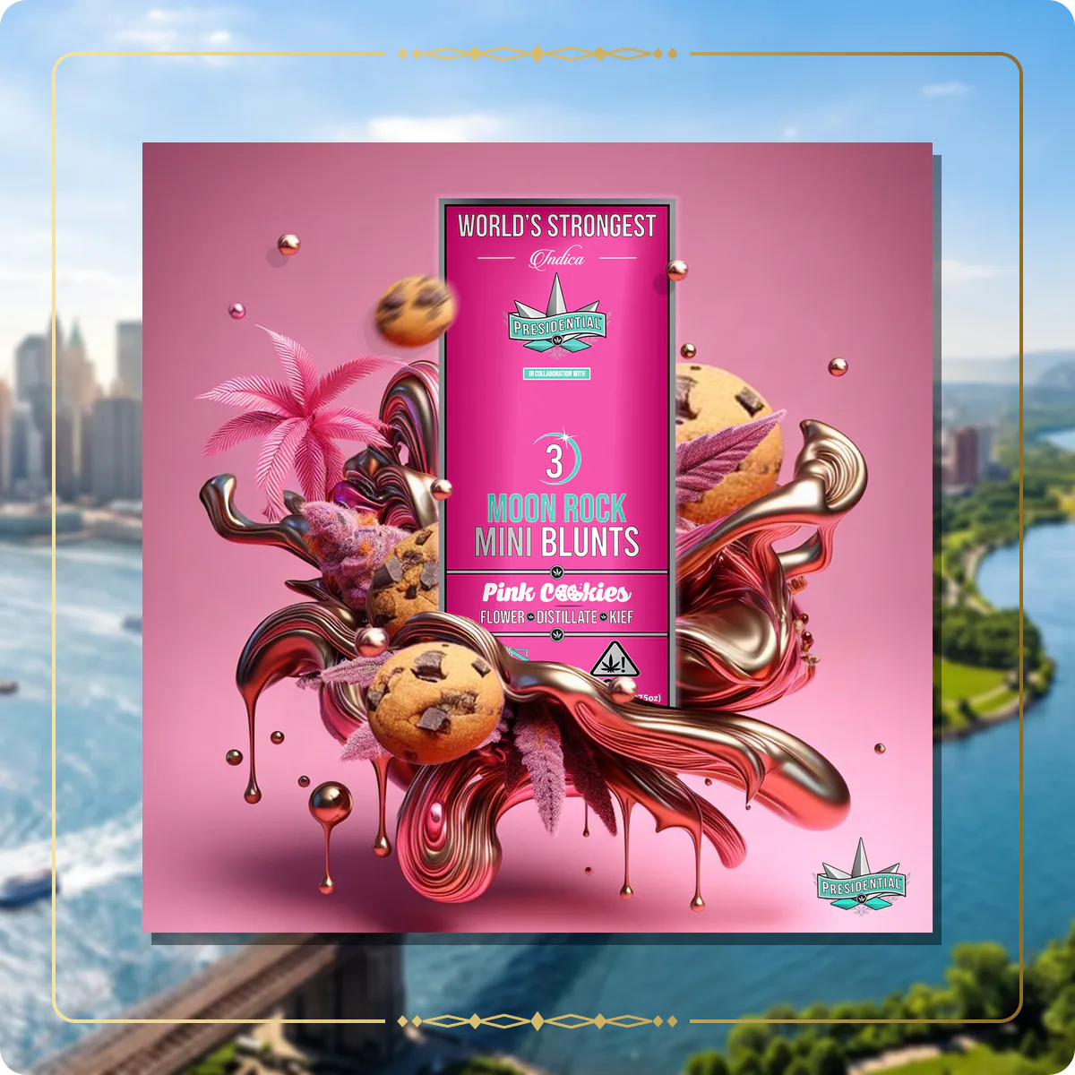 Pink Cookies Presidential mini variant 3 for the New York Gold page