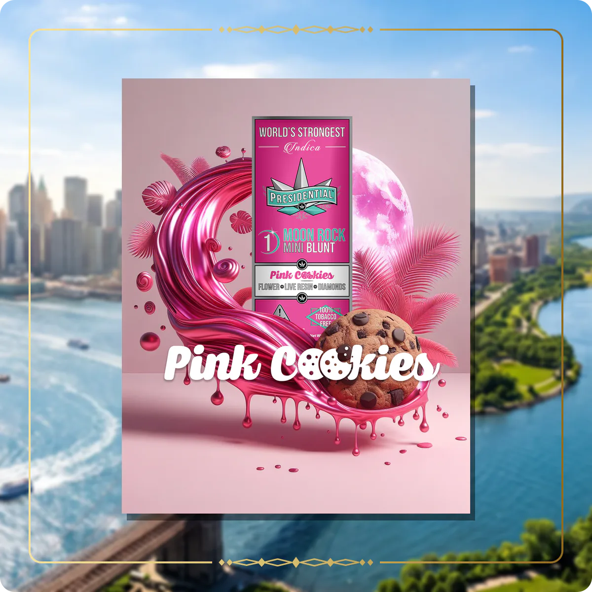 Pink Cookies Presidential Moon Rock for the New York Gold page