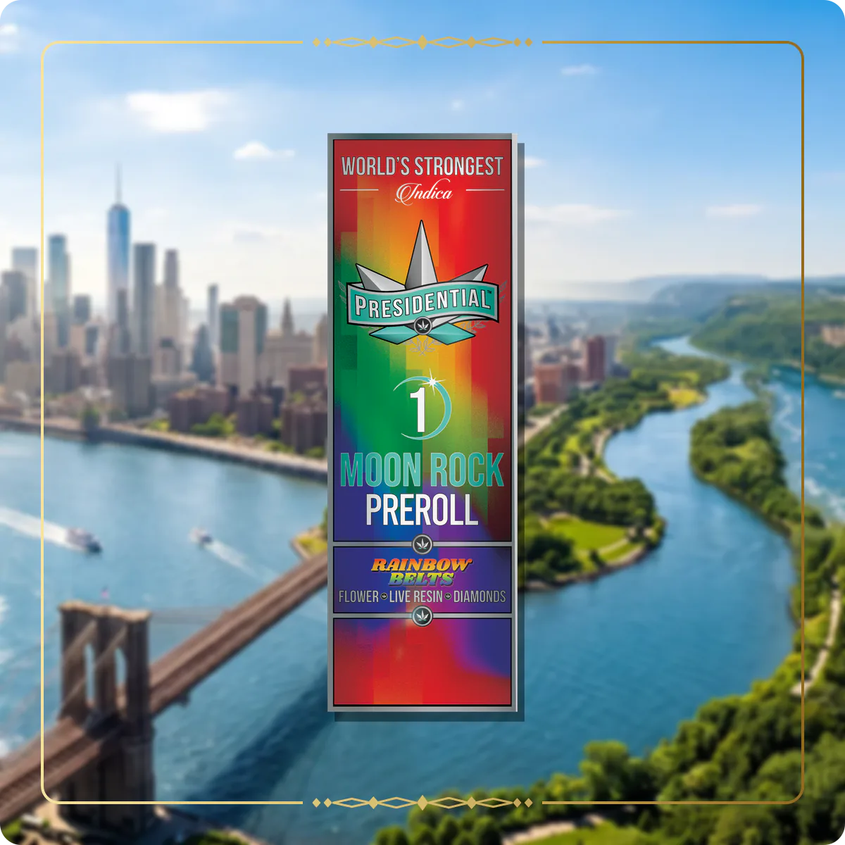 Rainbow Belts Presidential pre-roll variant 2 for the New York Gold page
