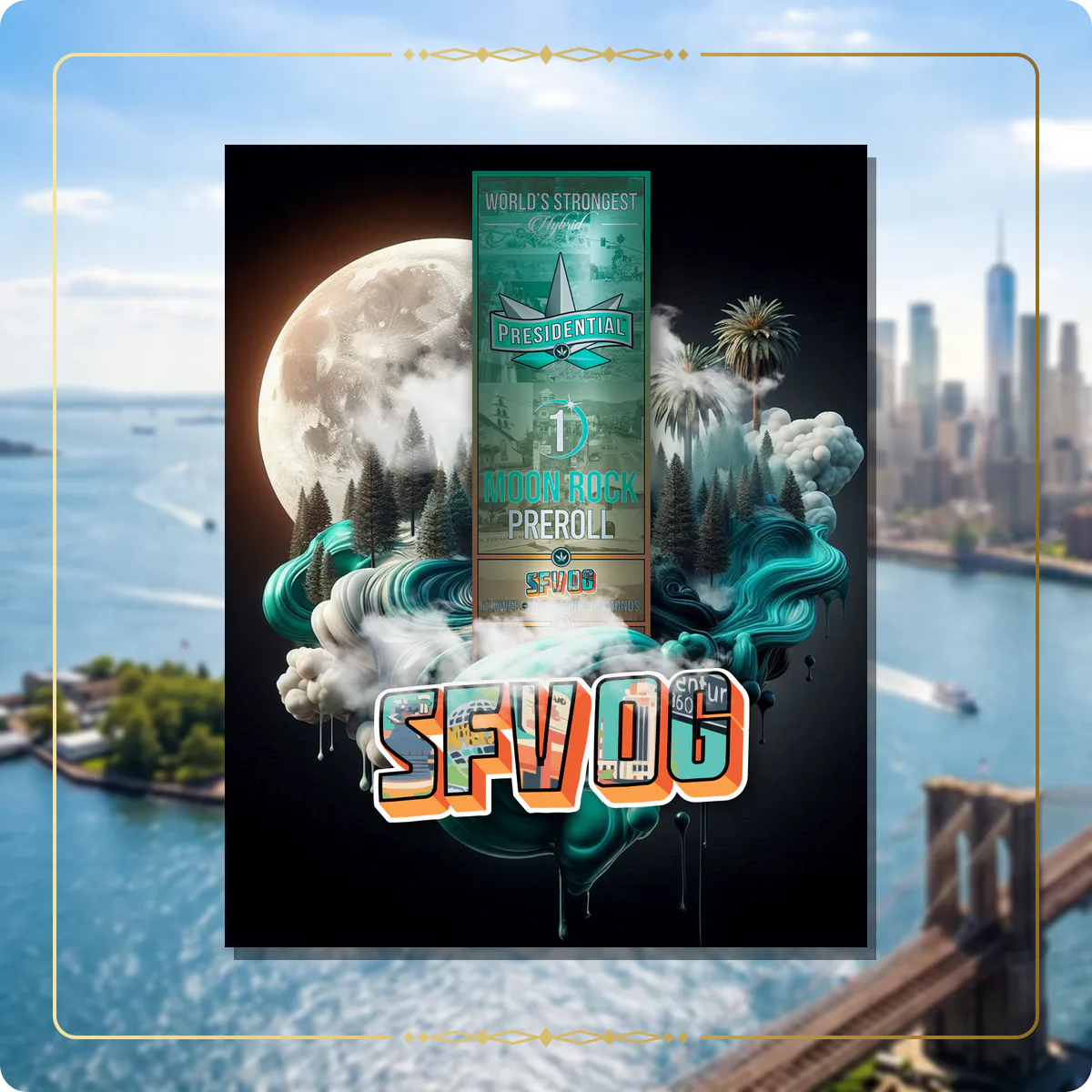 SFV OG Presidential pre-roll for the New York Gold page