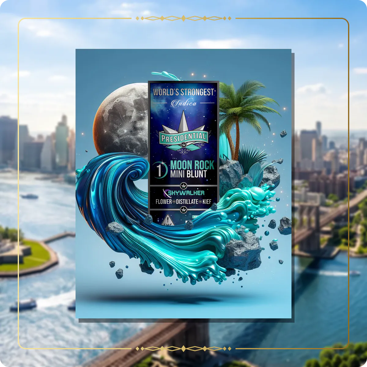 Skywalker Presidential Moon Rock for the New York brand story