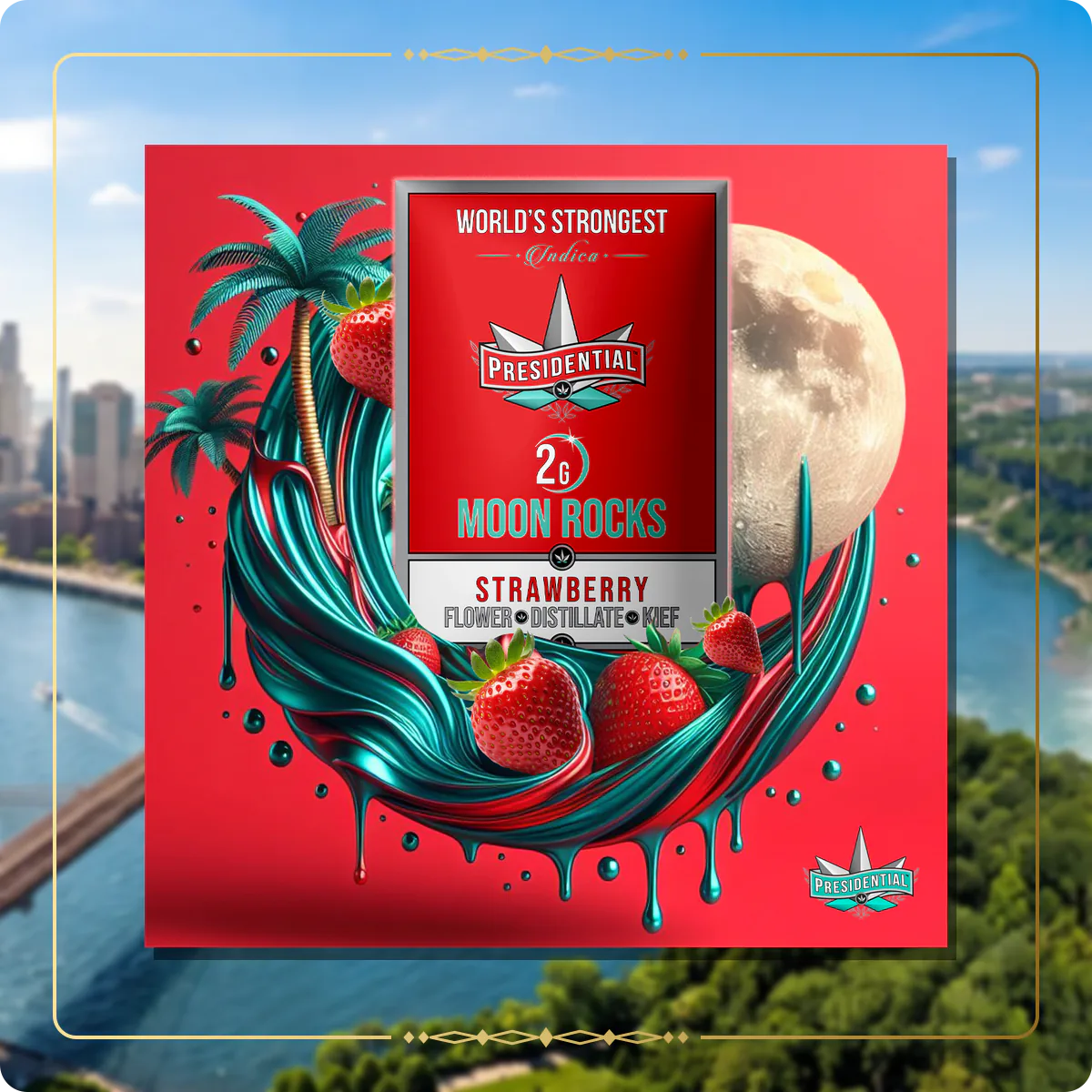 Strawberry Presidential Moon Rock variant 2 for the New York Silver page