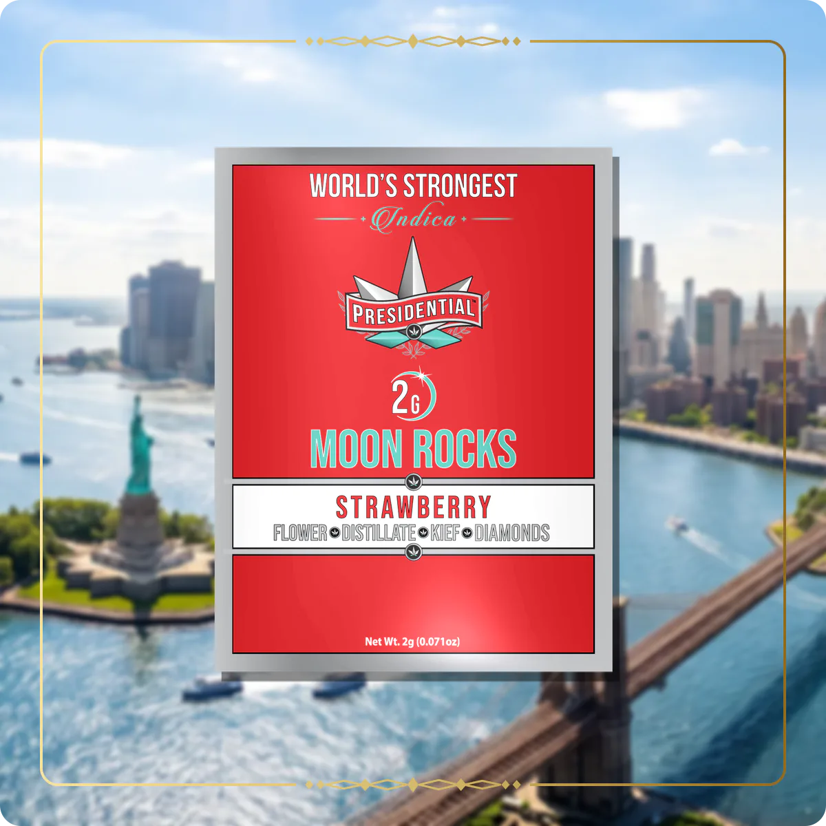 Strawberry Presidential Moon Rock for the New York Silver page