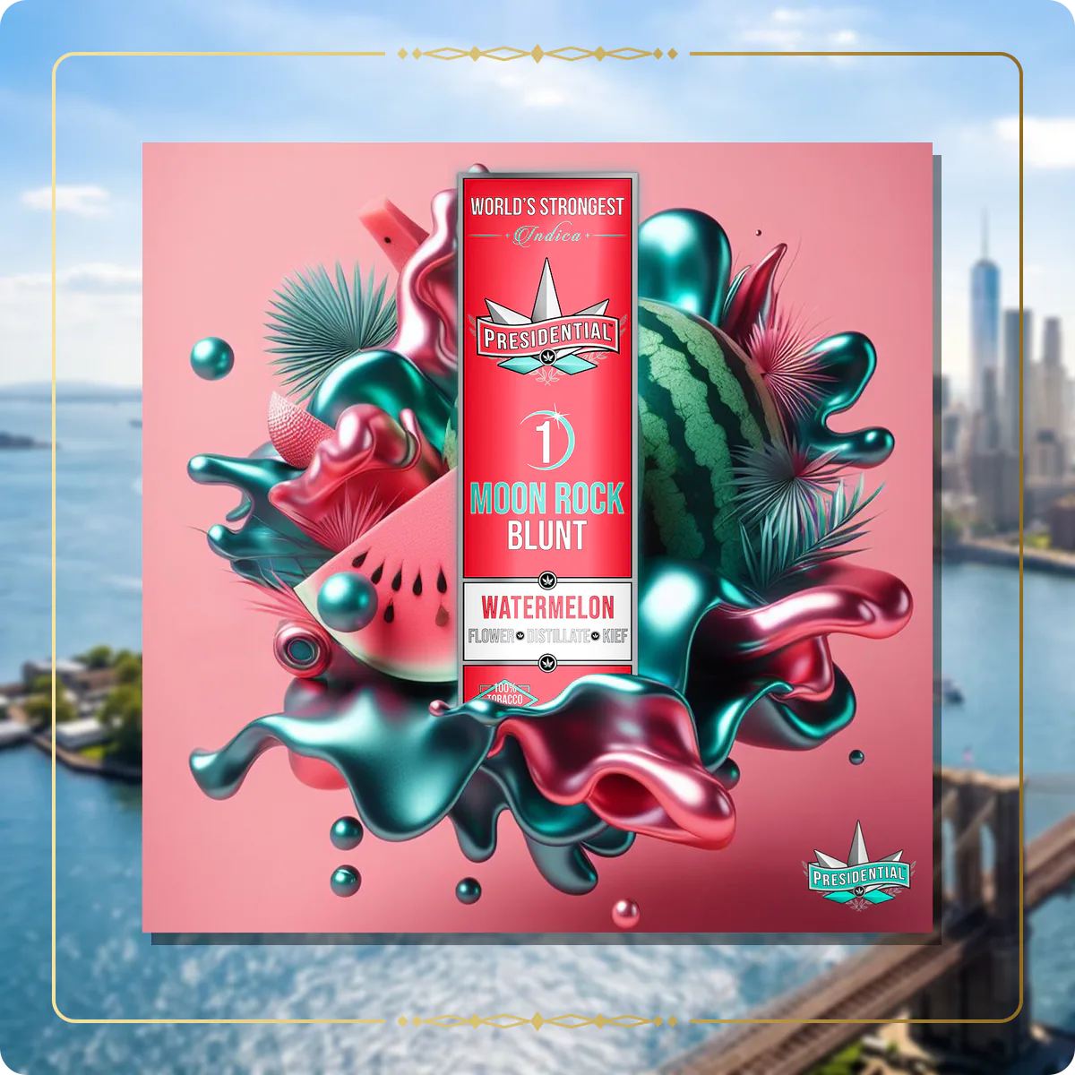 Watermelon Presidential blunt for the New York Silver page