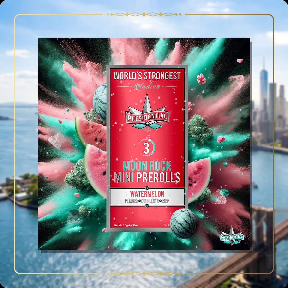 Watermelon Presidential mini variant 4 for the New York Silver page