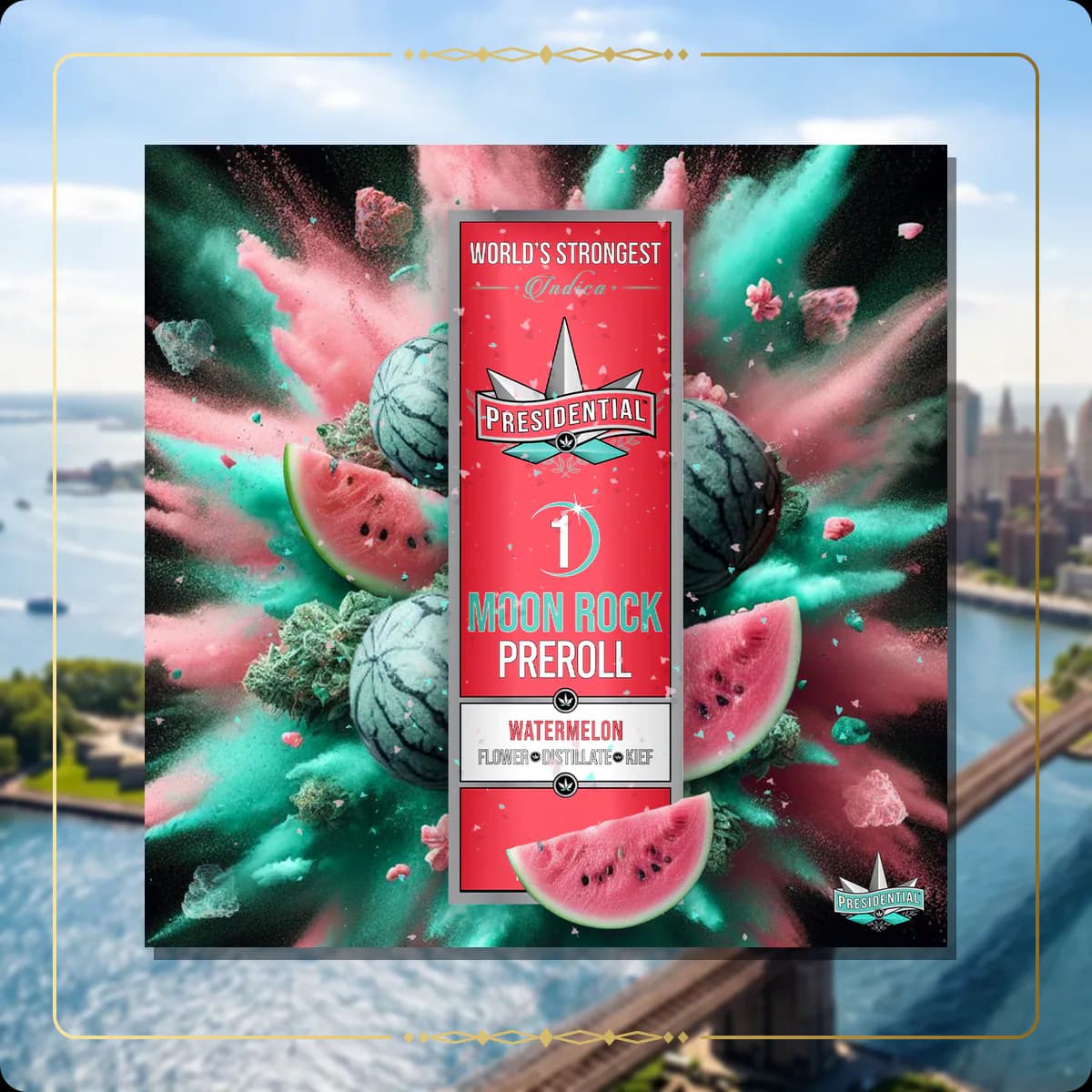 Watermelon Presidential pre-roll variant 2 for the New York Silver page